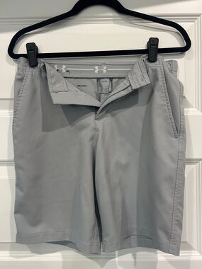 Under Armour Light Gray Performance Golf Shorts